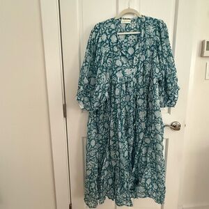 Daughters of India Kyra Midi in Ocean Blue size XL
